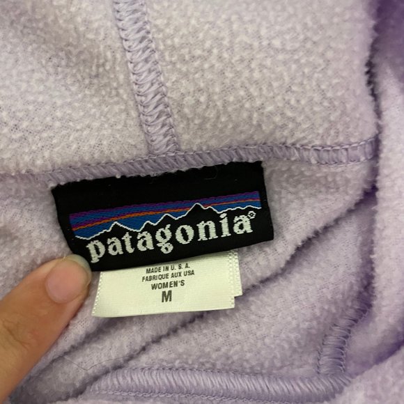 Patagonia Fleece Pullover Hoodie - Lilac/ Lavender Colour - M - Picture 4 of 9